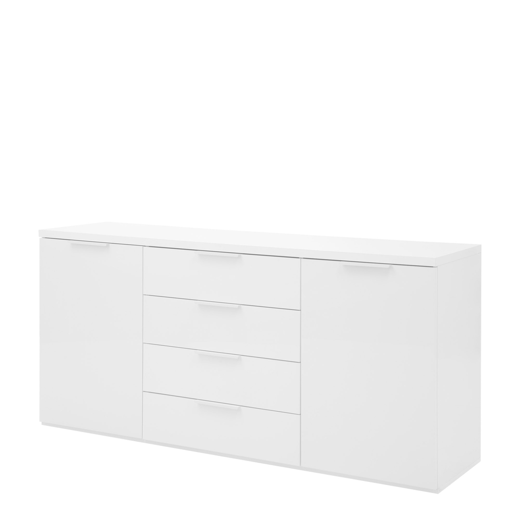 Bílá komoda se zásuvkami MUNDI 170 cm