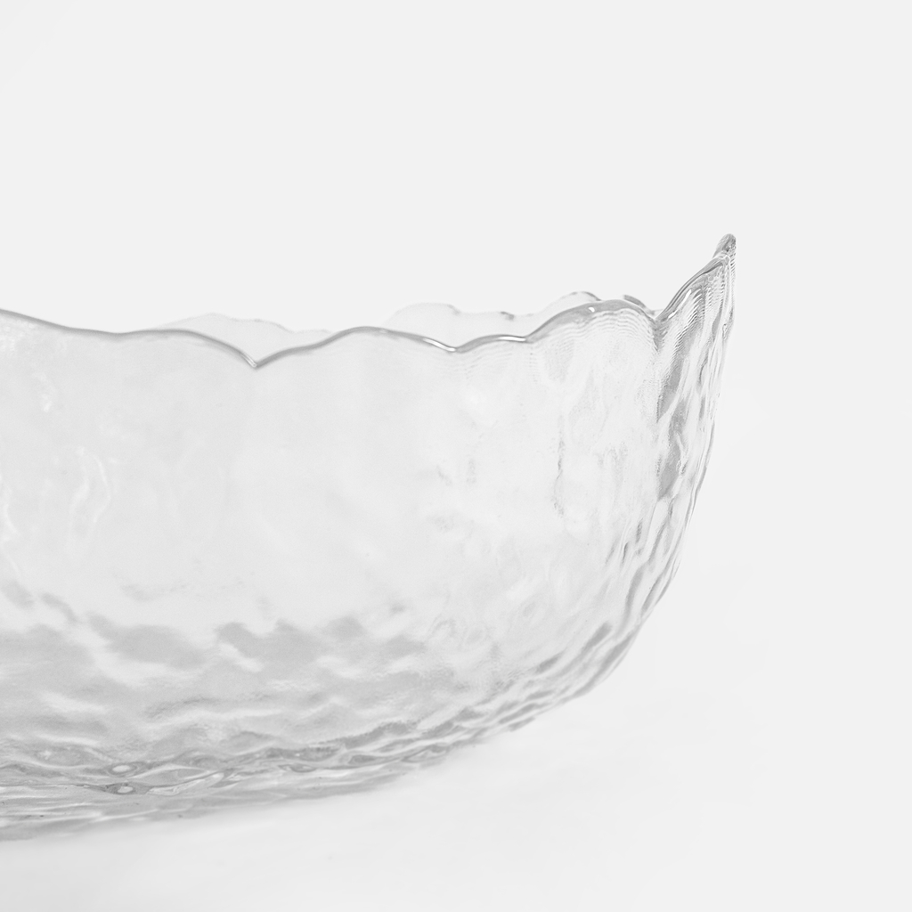 Strukturovaná skleněná mísa 1050 ml