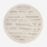 Koberec boho kulatý geometrický NINA, 120 cm