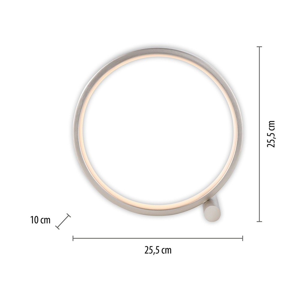 Stříbrná stolní LED lampa MINI RITUS