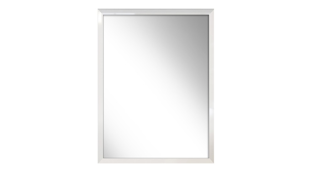Zrcadlo v bílém rámu SLIM 57,5 x 77,5 cm