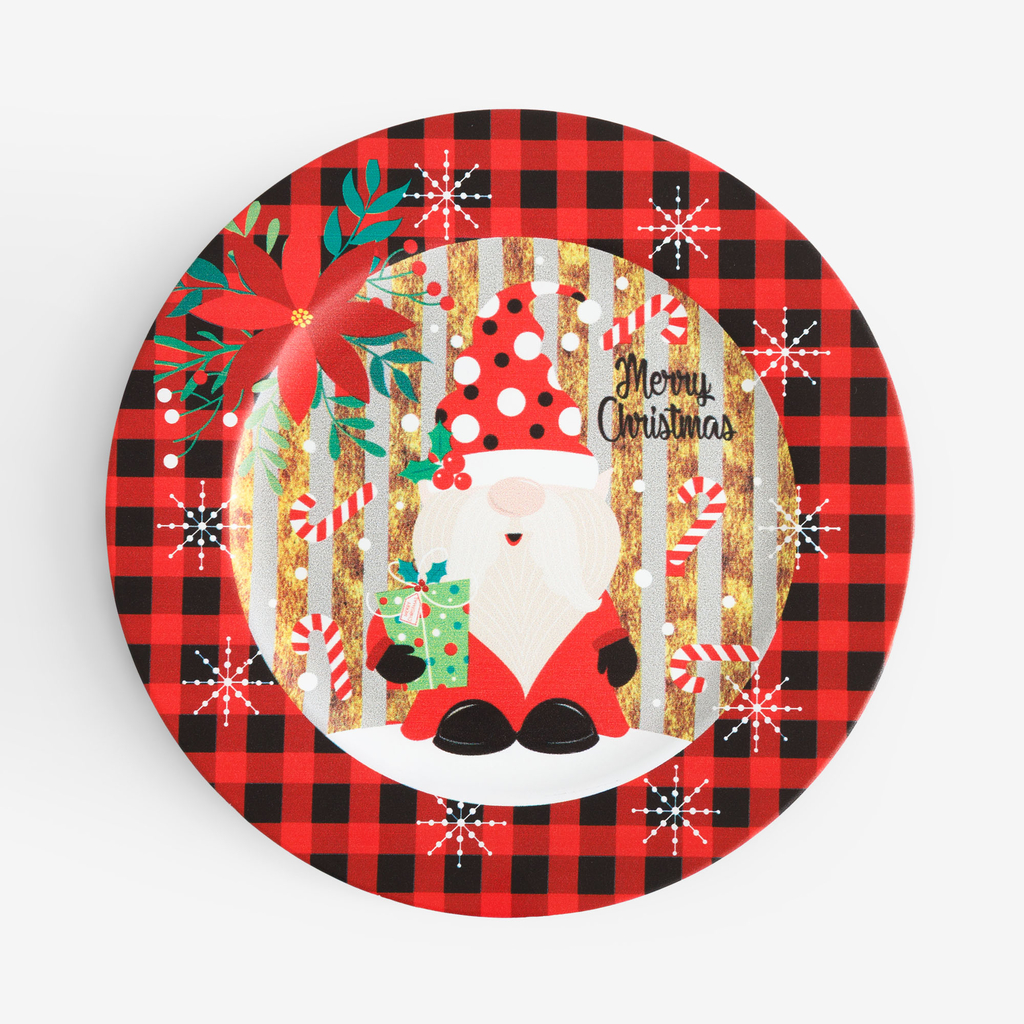 Dekorativní talíř červený 33 cm