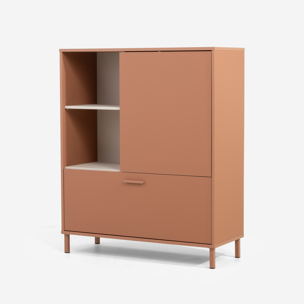 Komoda s šuplíkem terracotta MILLES