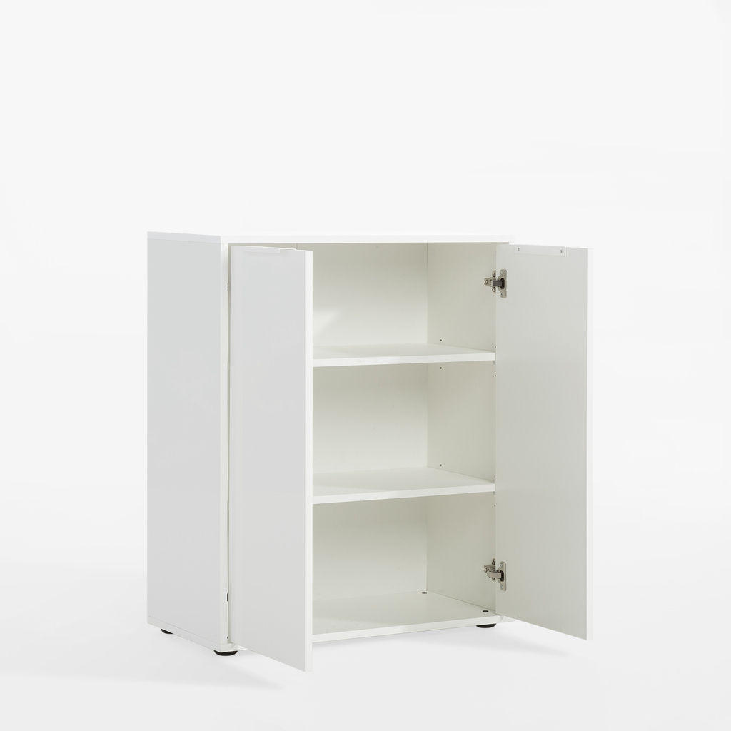 Komoda ESPRESSO 72 cm bílý lesk