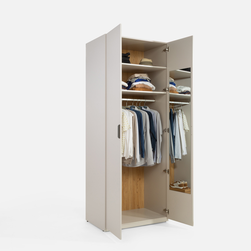 Hluboká šatní skříň s vnitřním zrcadlem MAX MODERN II