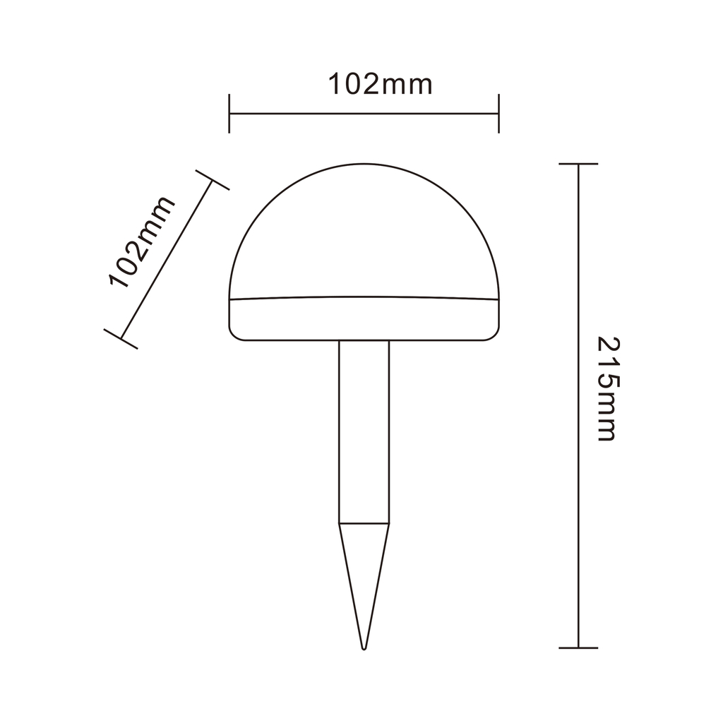 Sada 4 solárních venkovních lamp LED