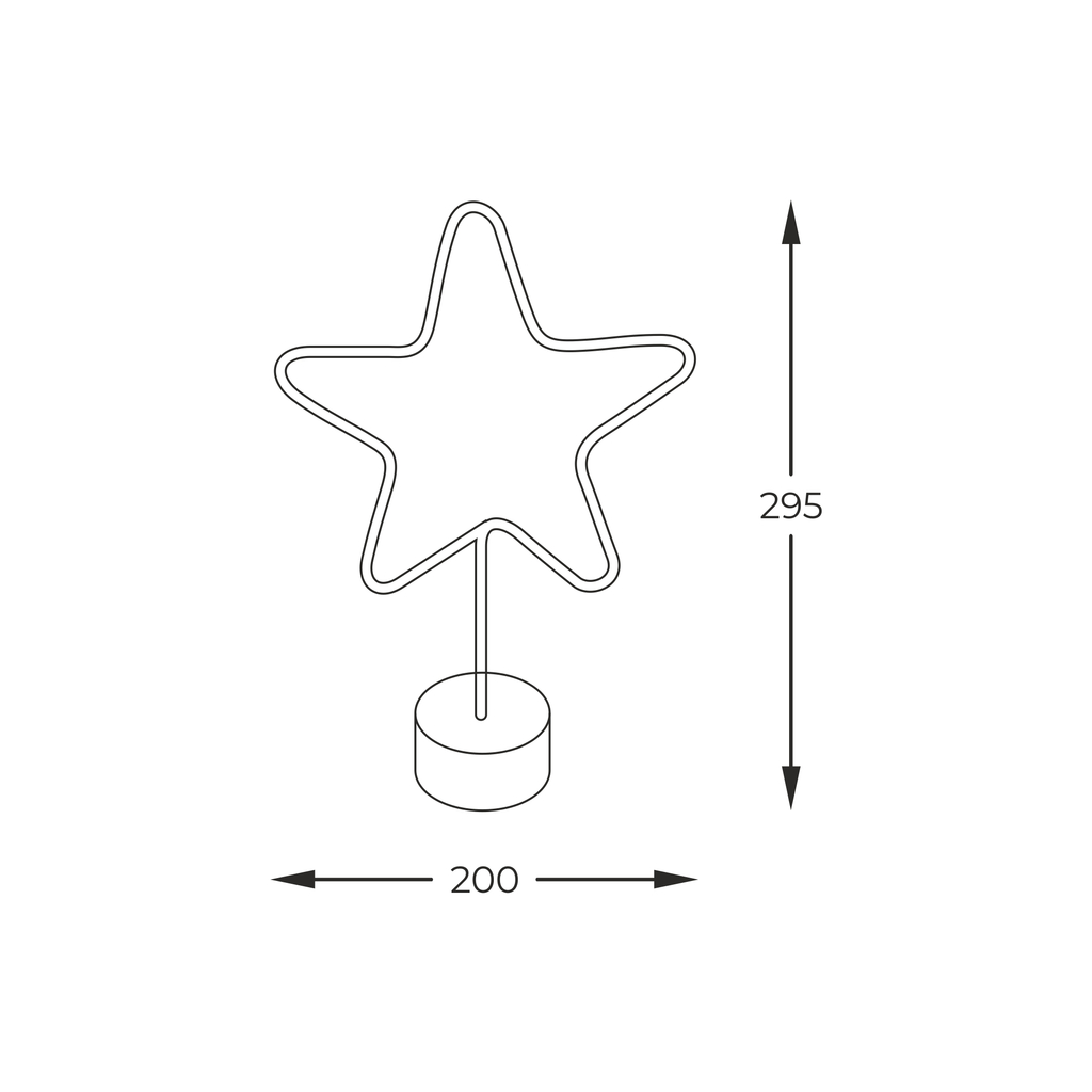 Dekorativní LED lampička STAR