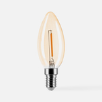 LED žárovka teplá barva ORO-AMBER-E14-C35-1W-WW