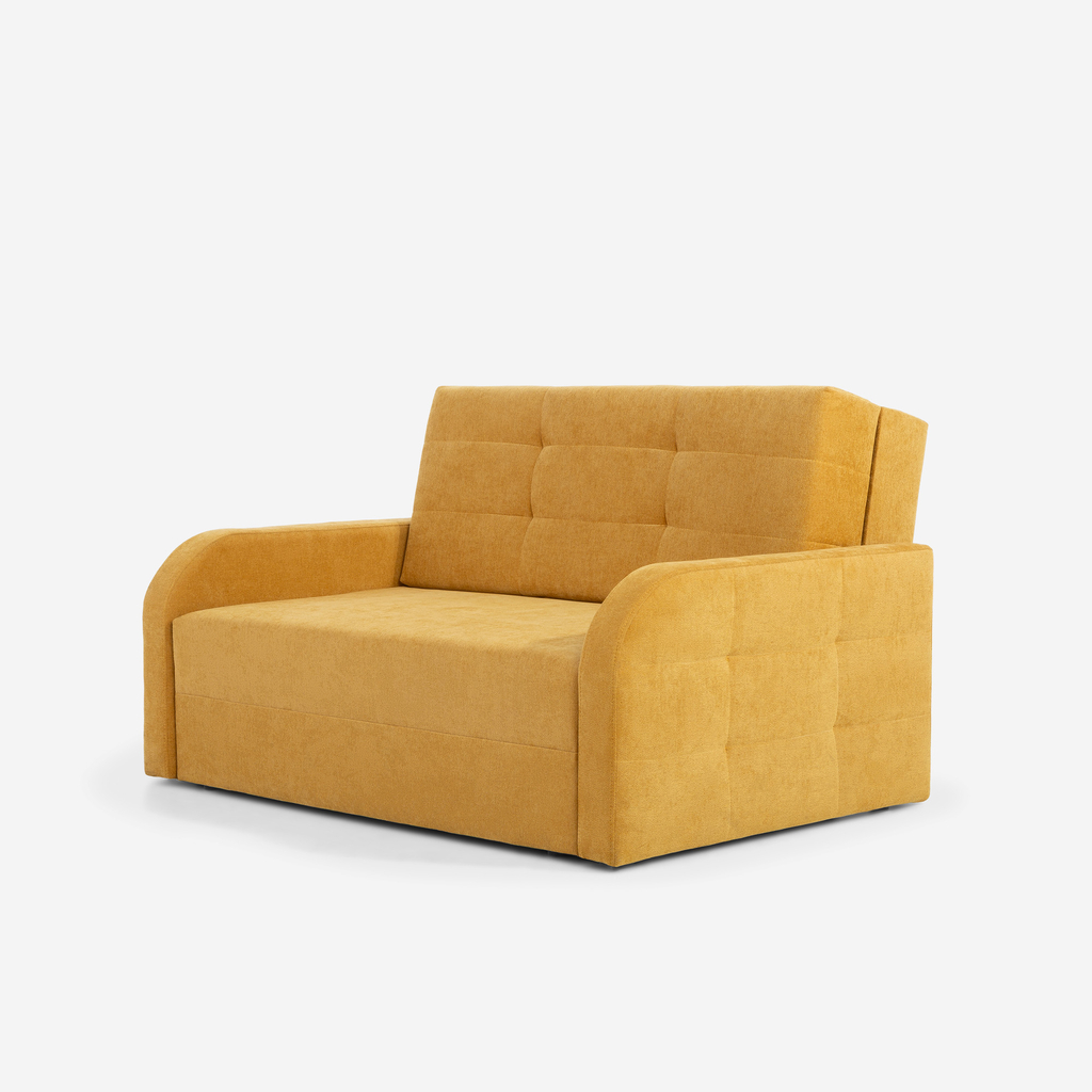 Dvoumístná rozkládací pohovka žlutá ARIZONA