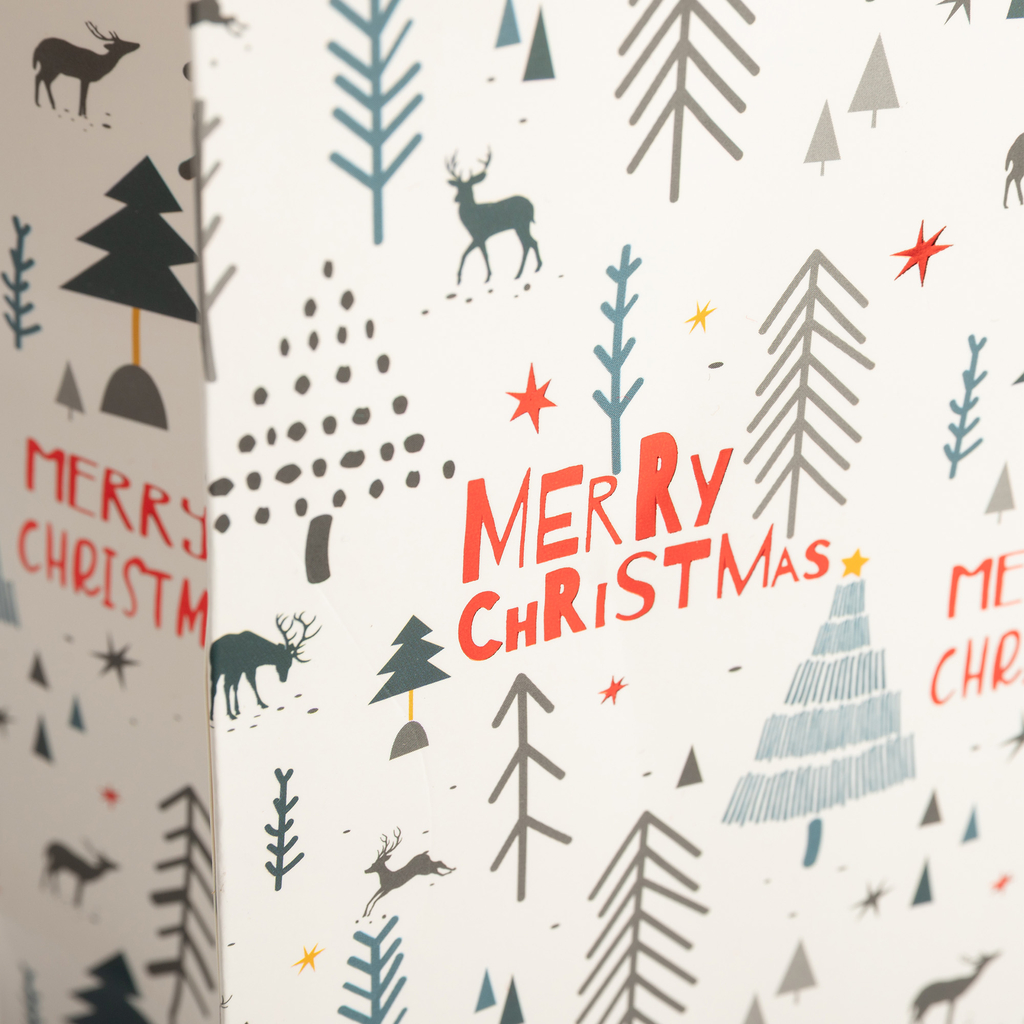 Dárková vánoční taška na láhev MIX