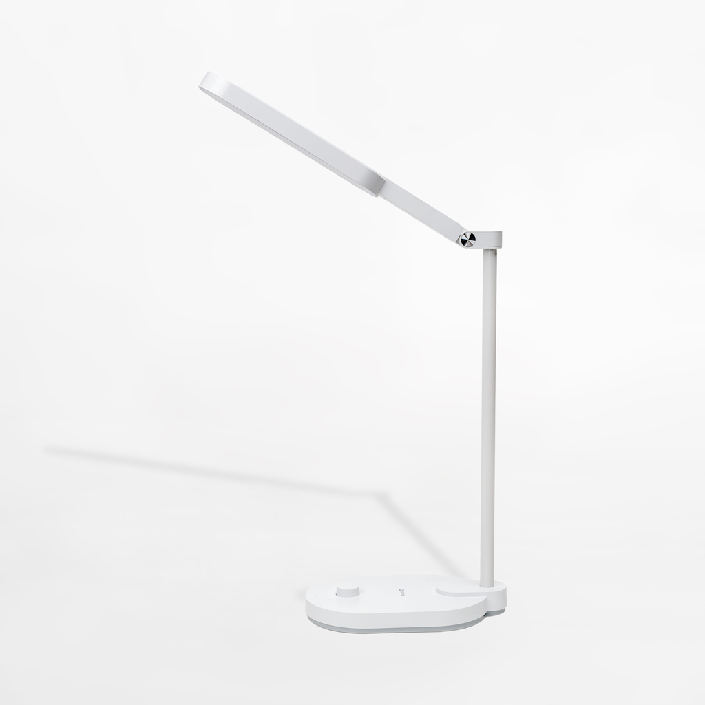 Bílá LED stolní lampa LUNA