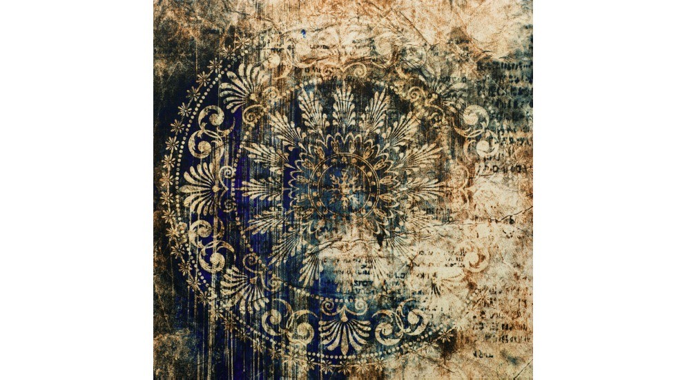 Obraz CANVAS SILVER BLUE ARRAS 65 x 65 cm
