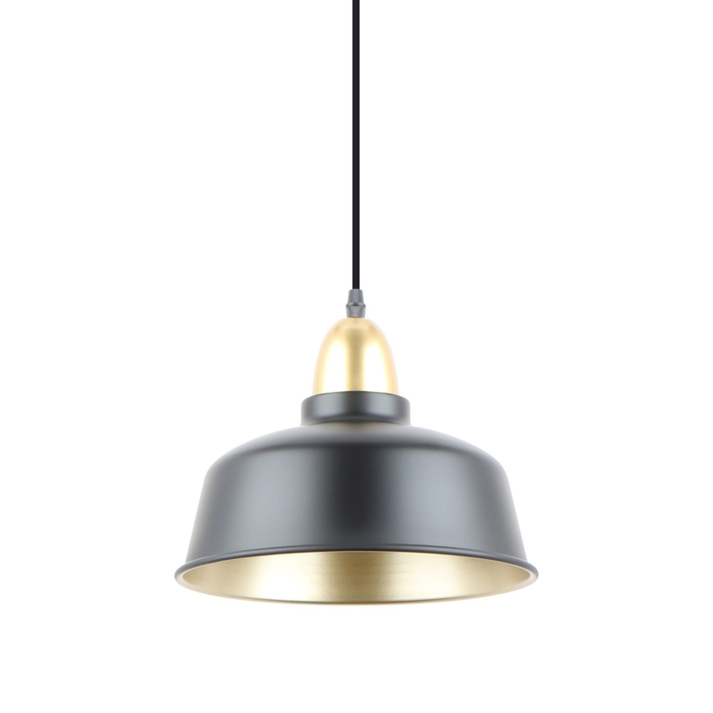 Závěsná lampa černo-zlatá MENSA