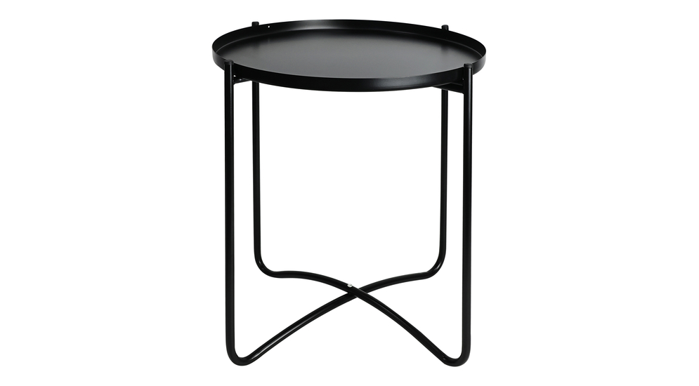 Černý odkládací stolek 46 cm