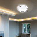 Bílé stropní LED svítidlo s dálkovým ovládáním GLOSSY 2 50 cm