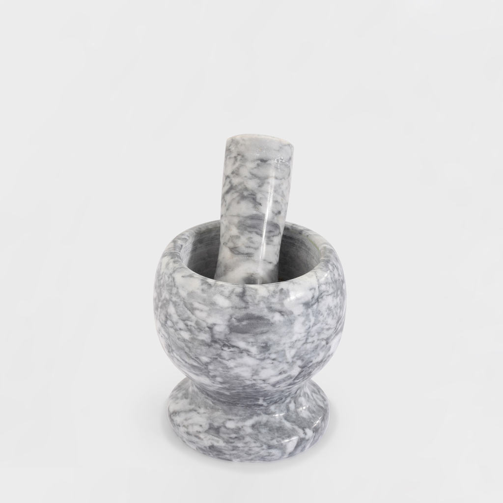 Mramorový hmoždíř s paličkou 10x11,5 cm