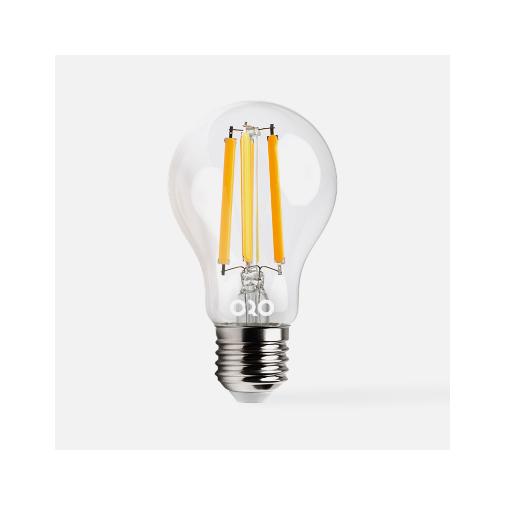 LED žárovka neutrální barva ORO-ULTRA-FLT-E27-A60-4W-NW