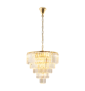 Zlaté závěsné svítidlo ve stylu glamour AMEDEO 48 cm