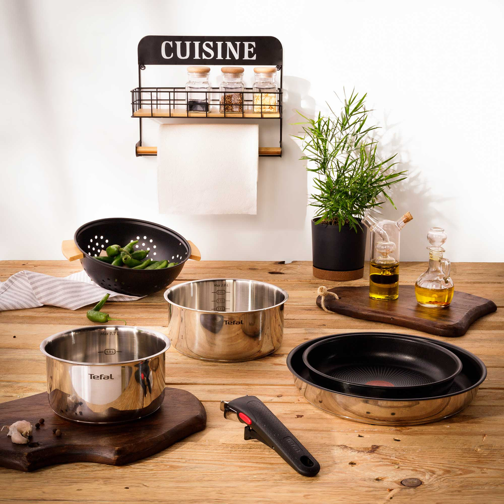 Kuchyňská polička s držákem na utěrku 34x13x28 cm