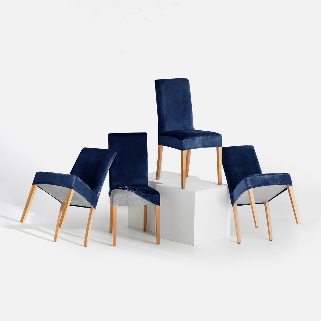 Potah na židli indigo SENTO 48x48x58 6 ks