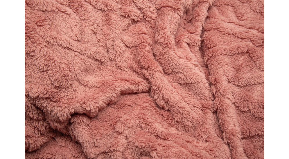 Růžová deka BERGEN 150x200 cm