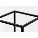 Černý kovový stojan na květináče ve stylu loft LILLIE 62 cm