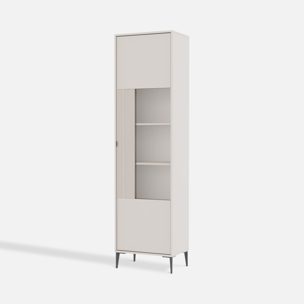 Vysoká vitrína INERTIA kašmír