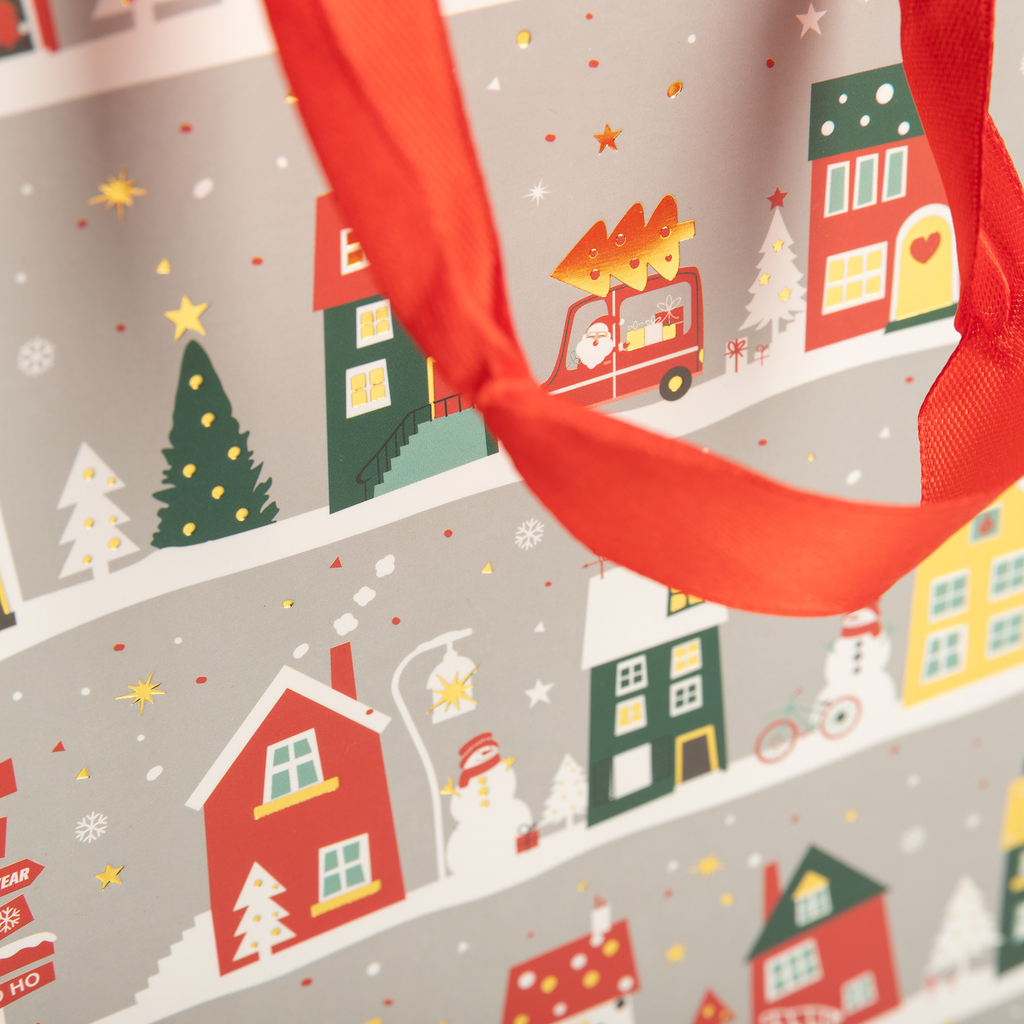 Dárková taška vánoční motiv 23 cm MIX