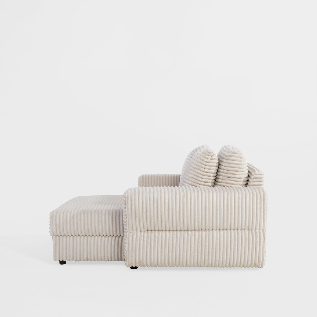 Křeslo loveseat krémové NOEMI