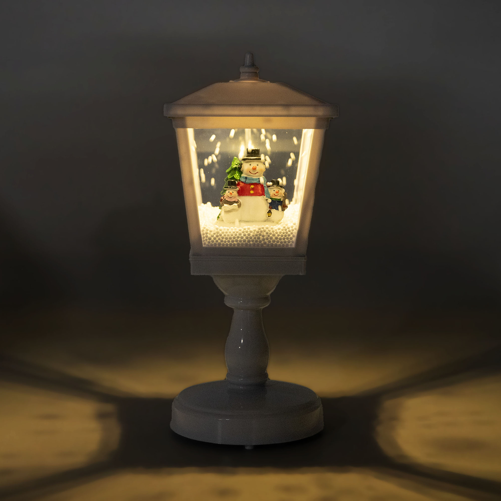 Dekorace hrající lucerna LED bílá