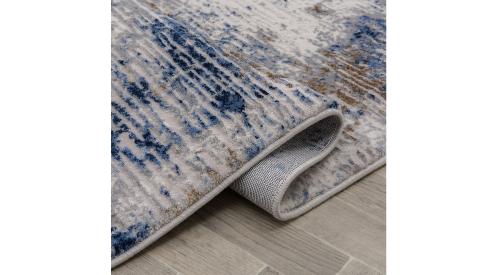 Modrý retro koberec KAREN 80x140 cm