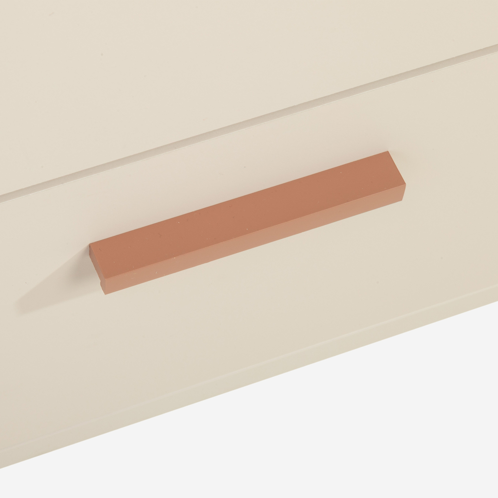 Noční stolek na kolečkách písková barva MILLES