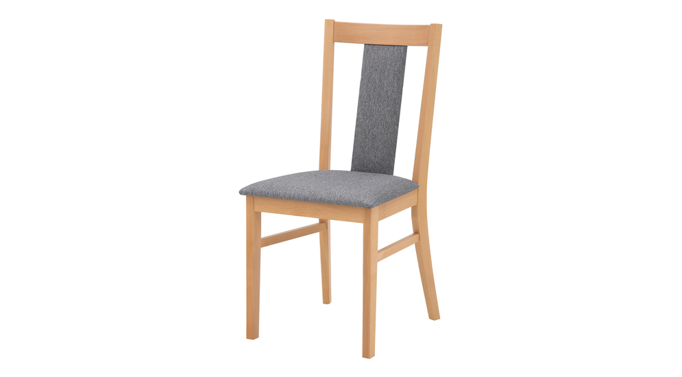 Dřevěná židle s čalouněným sedákem NIKAS