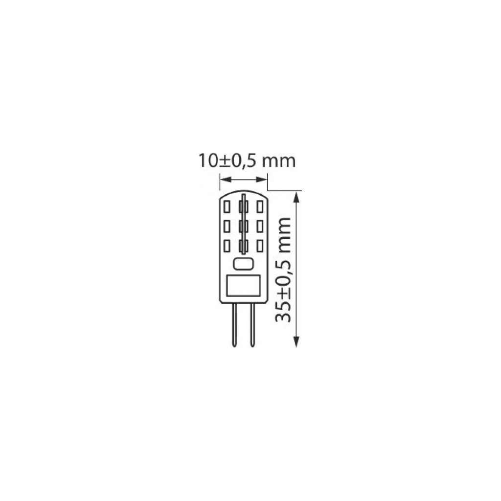 LED žárovka G4 1,5 W teplé barvy ORO-G4-OLI-1,5 W