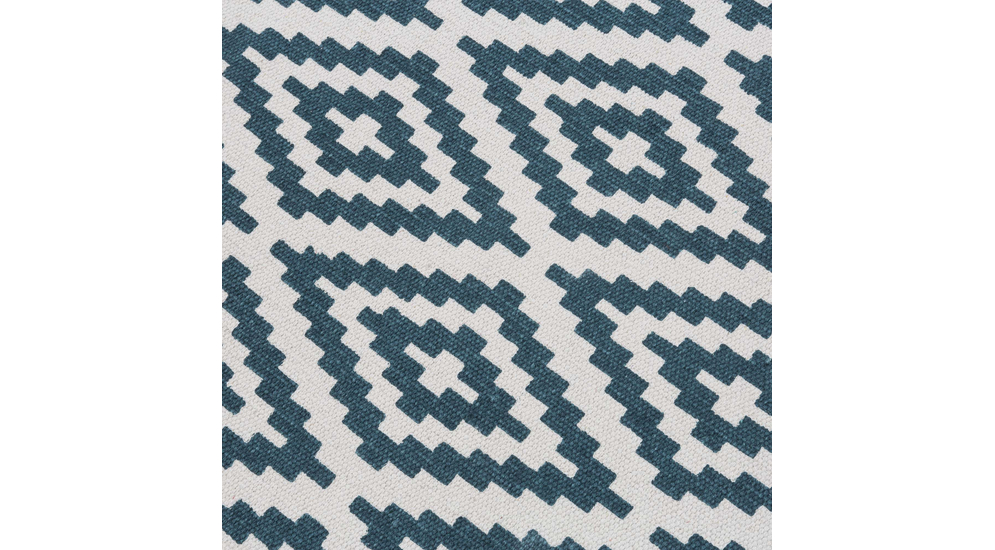 Modrobílý koberec s kosočtvercovým vzorem SCANDI 50x80 cm