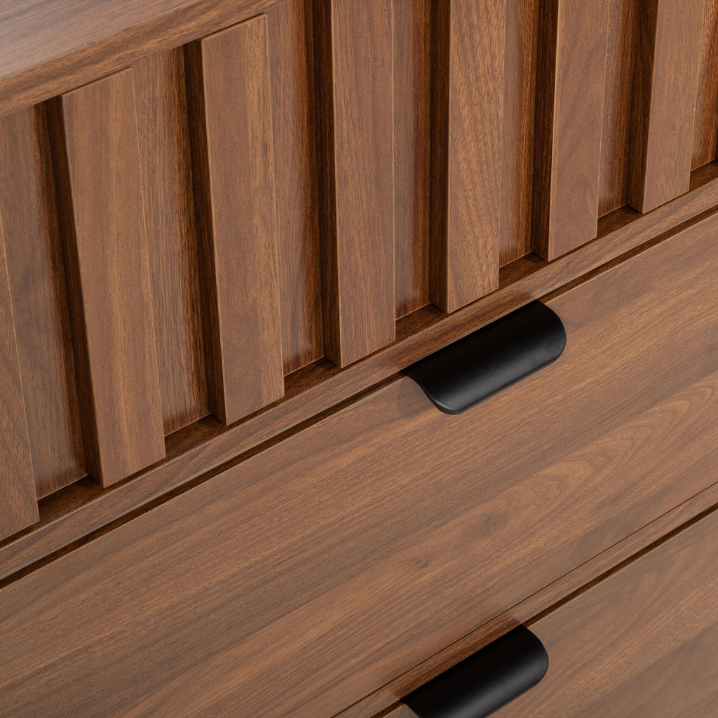 Komoda s drážkovanými zásuvkami TURRO