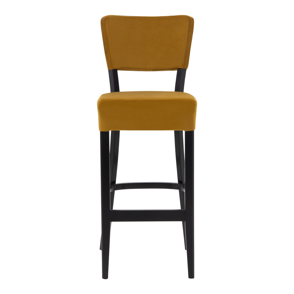 Barová židle RYAN v hořčicové barvě