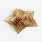 Vánoční servírovací talíř HVĚZDA 20x20x3 cm MIX