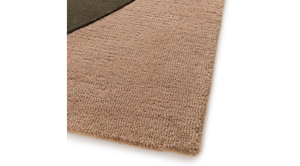 Vlněný koberec do obývacího pokoje ELEMENTS krémovo-hnědý 120x170 cm