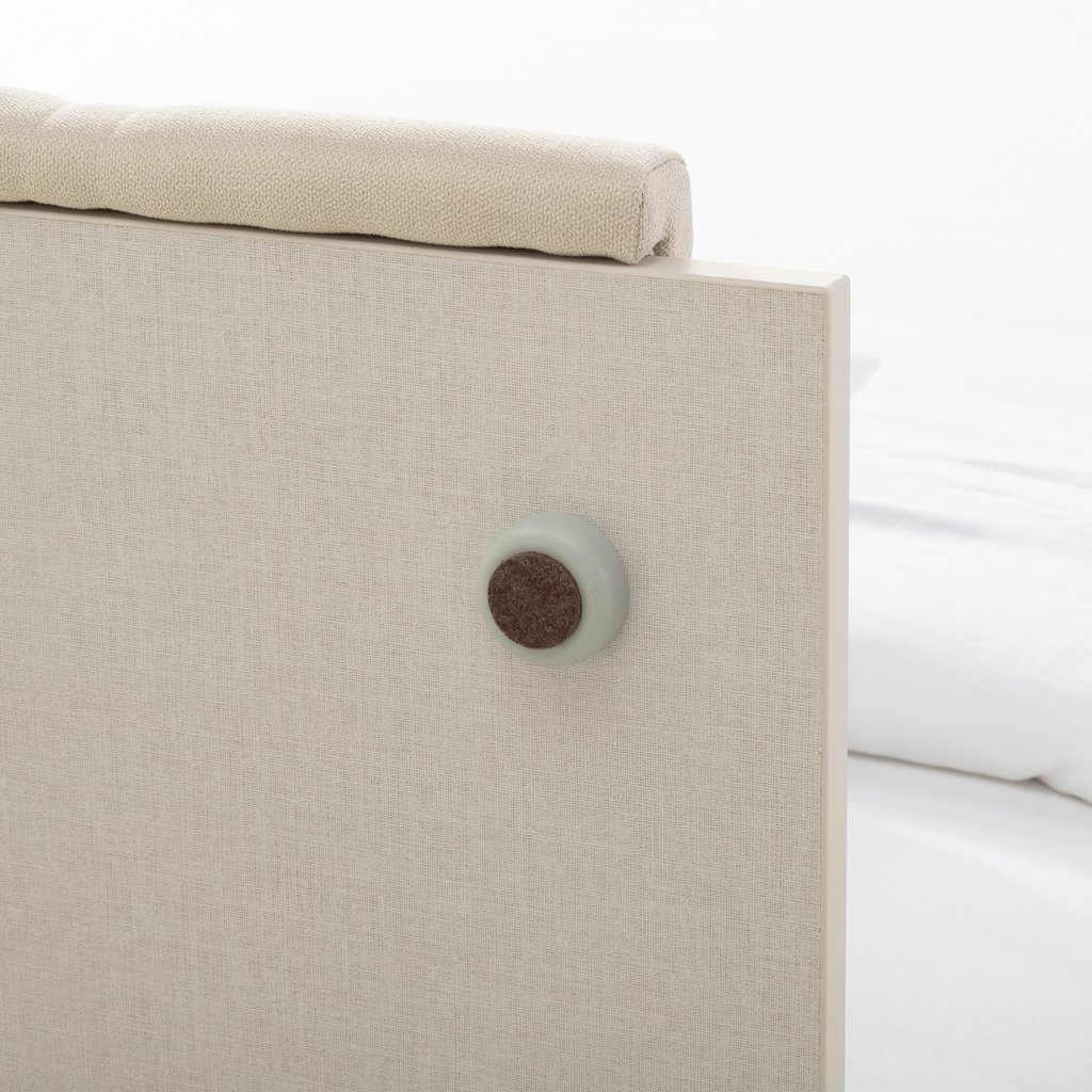 Postel s roštem 120x200 cm písková barva MILLES