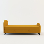 Hořčicová studentská válenda PING 90x200 cm