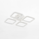 Bílo-chromované LED stropní svítidlo STELLAR s dálkovým ovládáním 39,4 cm
