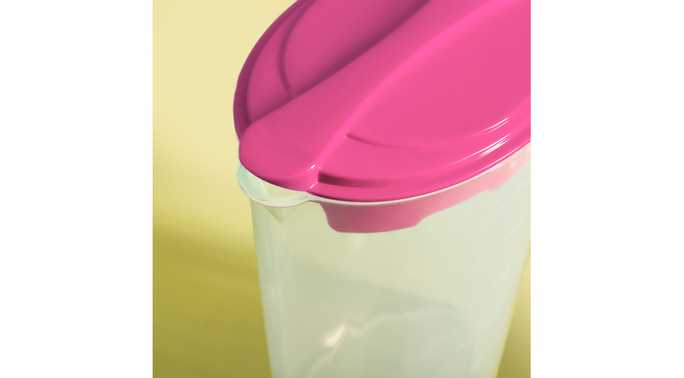 Růžová sada plastový džbán se 4 kelímky