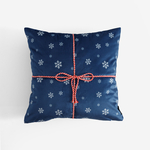 Vánoční povlak na polštář tmavě modrý GIFT 45x45 cm
