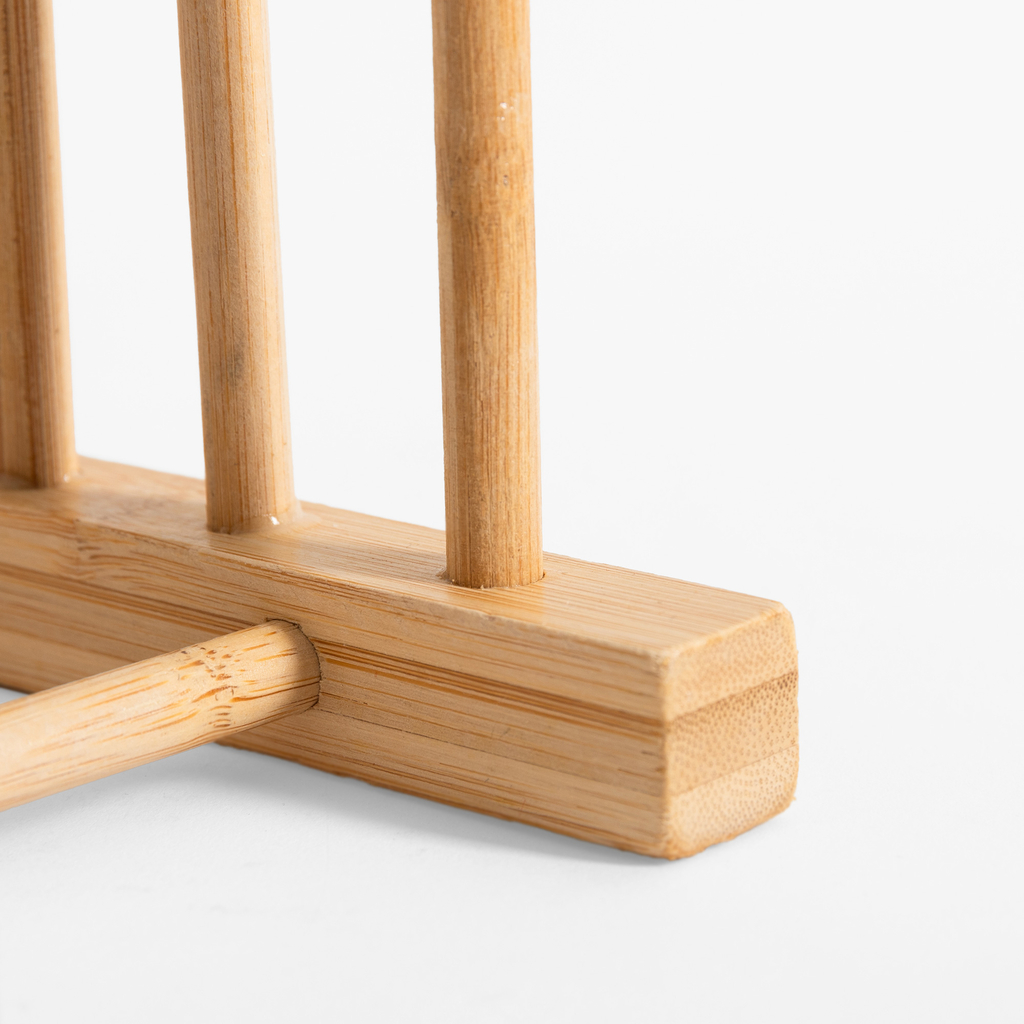 Bambusový stojan na talíře 33x12x10,3 cm