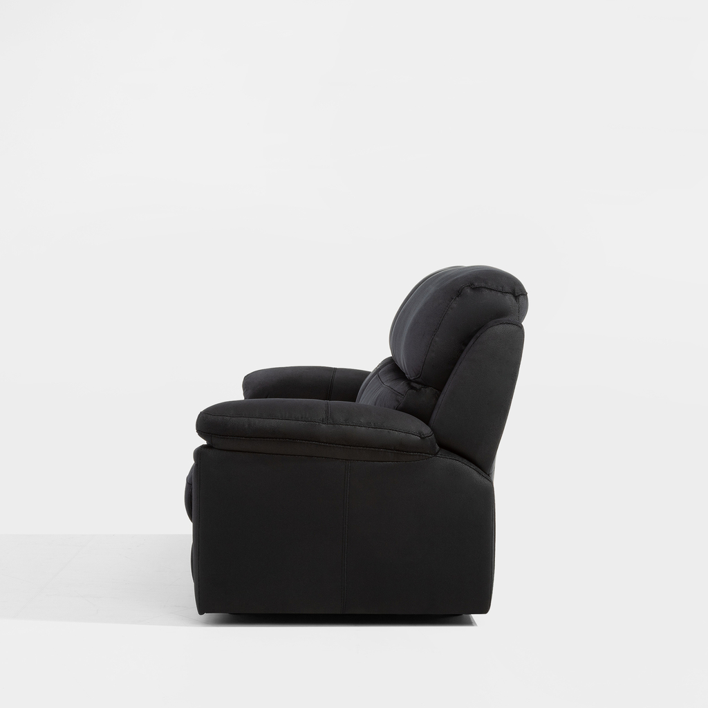 Černá rozkládací trojmístná pohovka DAKO