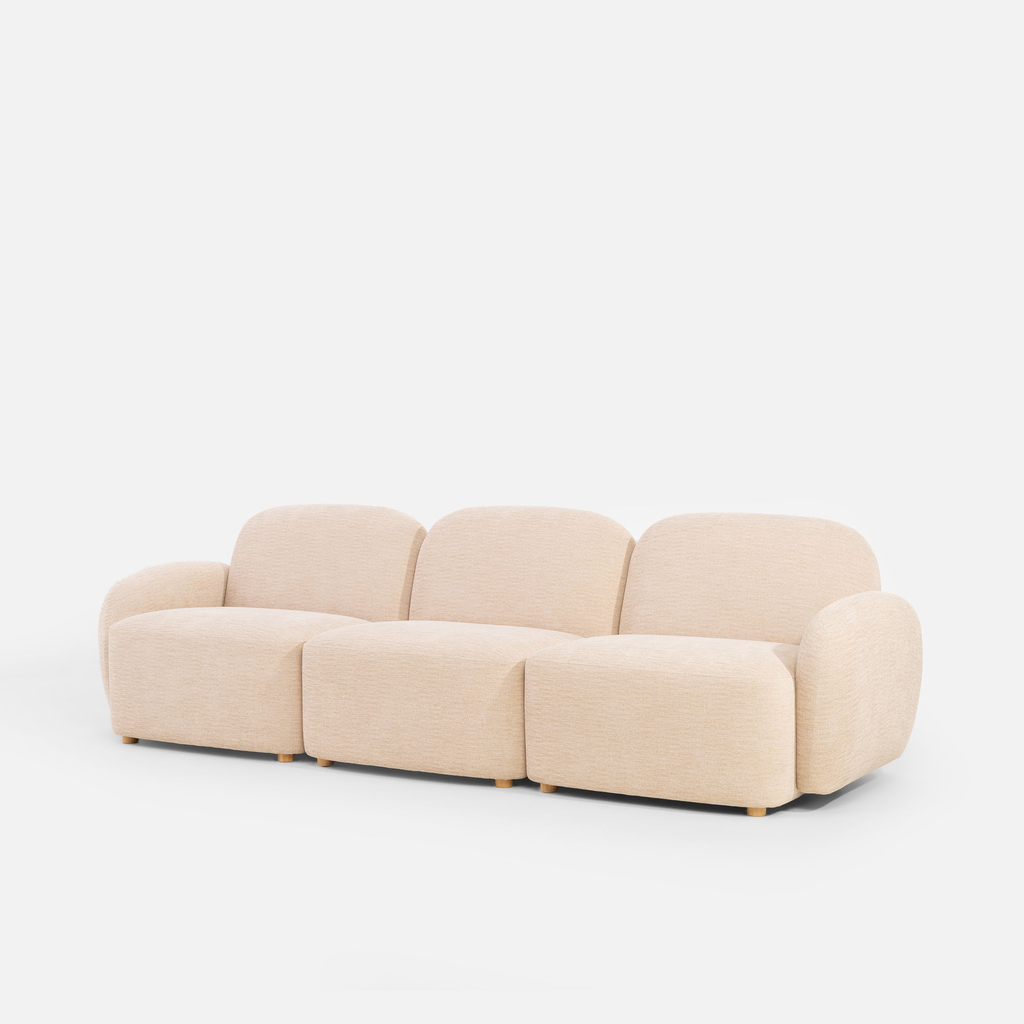 Trojmístná pohovka VIWARA béžová