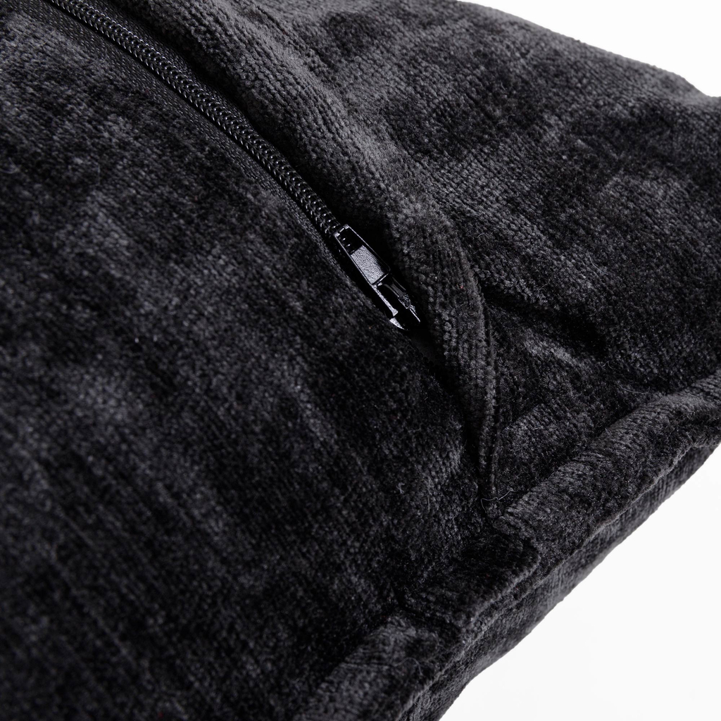 Dekorační povlak na polštář černý SOLLE 45x45 cm