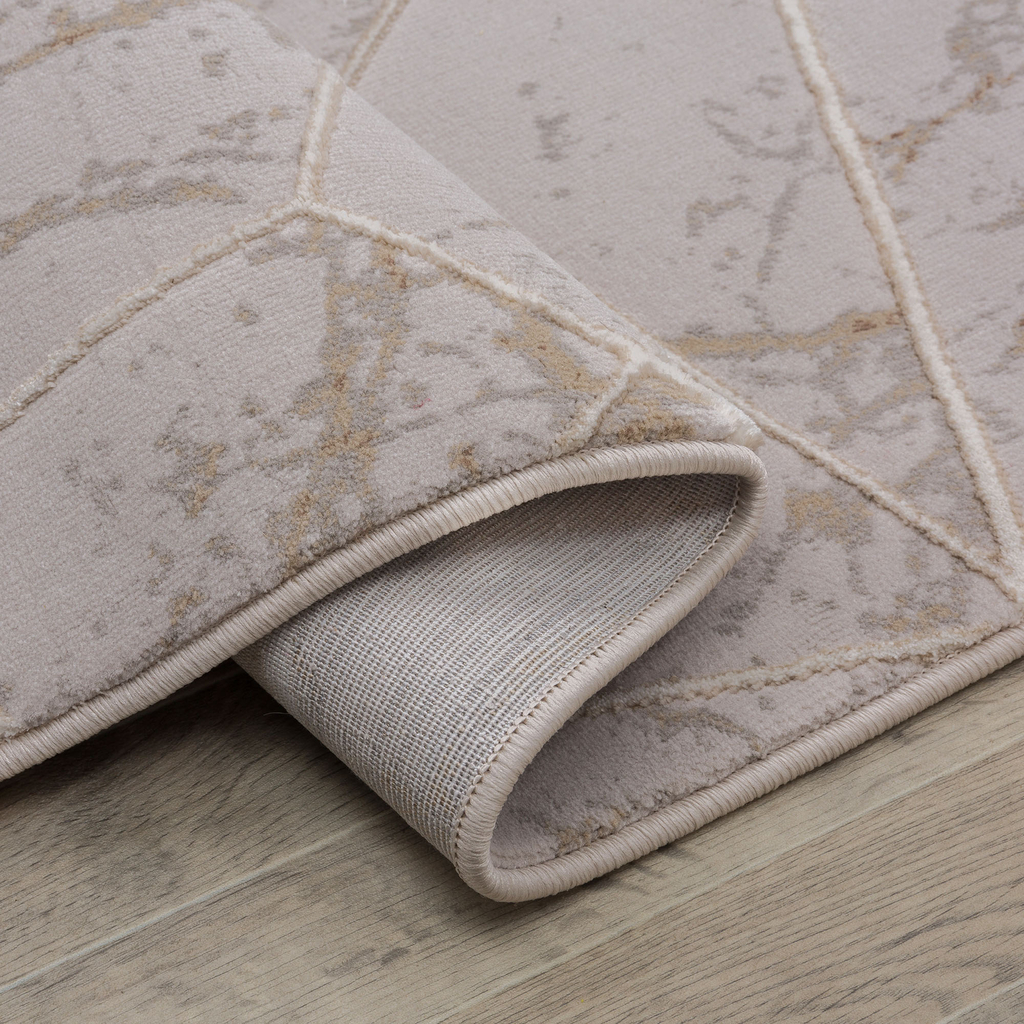 Koberec s dekorem mramoru béžový ALMERA 160x220 cm