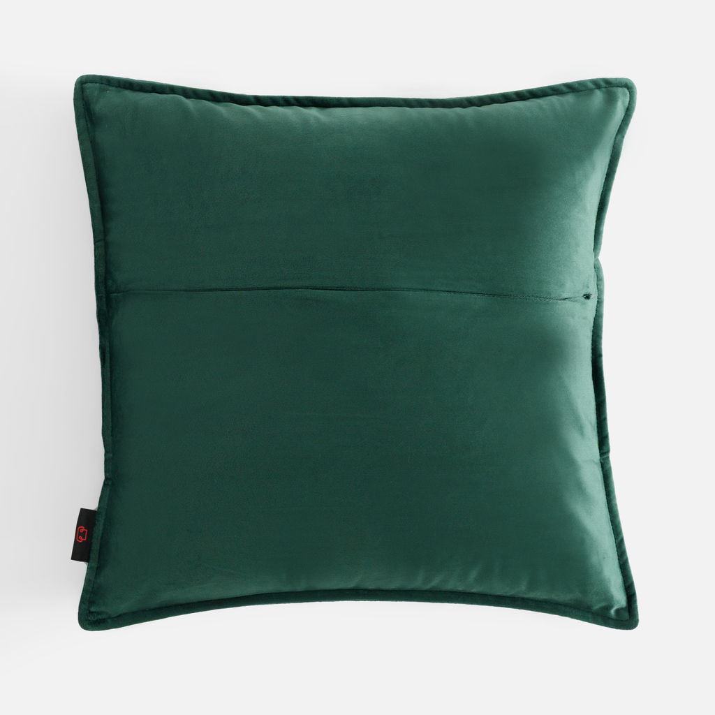 Povlak na polštář s stromečkem TWINKLE 45x45 cm tmavě zelený